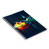 液白熱［赤熱］光を放つ滴 ノートブック (右側)