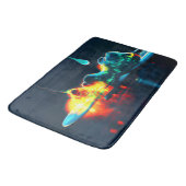 液白熱［赤熱］光を放つ滴 バスマット (アングル)