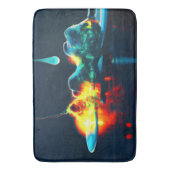 液白熱［赤熱］光を放つ滴 バスマット (正面縦)