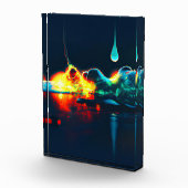 液白熱［赤熱］光を放つ滴 フォトブロック (右)