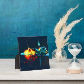 液白熱［赤熱］光を放つ滴 フォトプラーク (インサイチュ)