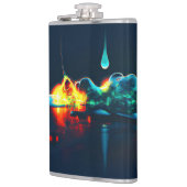 液白熱［赤熱］光を放つ滴 フラスク (左)