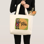 涼しいのキャンバス ラージトートバッグ (正面(商品))