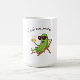 涼しいキュウリ コーヒーマグカップ