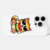 涼しいスイカ猫 Case-Mate iPhoneケース (裏面 (横))