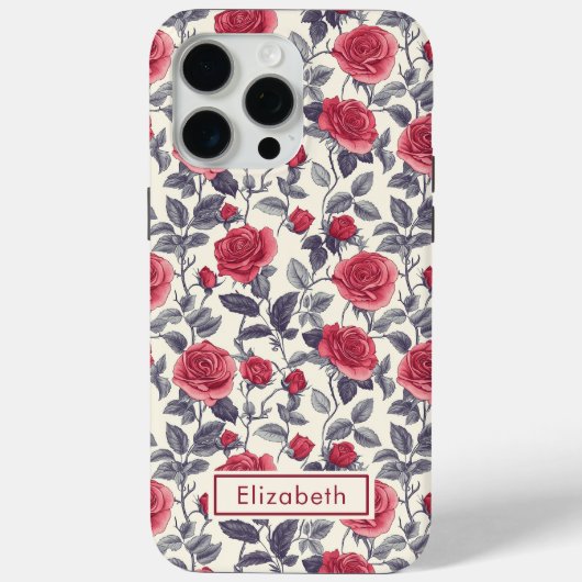 涼しいバラの名前iPhoneケースで携帯電話を保護 Case-Mate iPhoneケース (裏面)