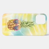 涼しいパイナップル、水彩虹タイ・ダイ Case-Mate iPhoneケース (裏面 (横))
