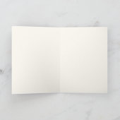 涼しいブルーのペイントストライプ柿の手書き サンキューカード (内部)