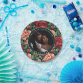 涼しいローズのウェディングドレスプレート 結婚記念品 ペーパープレート (パーティー)