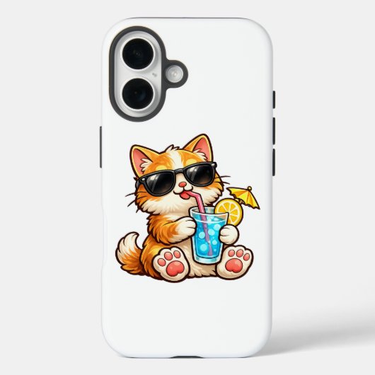 涼しい夏のネコ Case-Mate iPhoneケース (裏面)