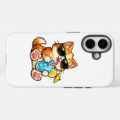 涼しい夏のネコ Case-Mate iPhoneケース (裏面 (横))