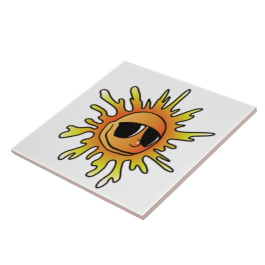 涼しい夏の太陽 タイル (側面)