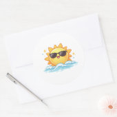 涼しい夏の日 ラウンドシール (封筒)
