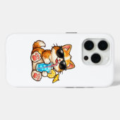 涼しい夏の猫 Case-Mate iPhoneケース (裏面 (横))