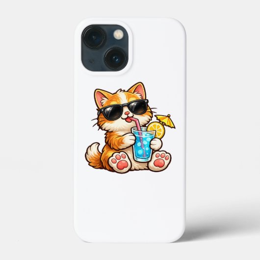 涼しい夏の猫 Case-Mate iPhoneケース (裏面)