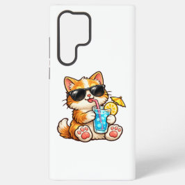 涼しい夏の猫 SAMSUNG GALAXY S22 ULTRAケース