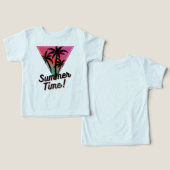 涼しい夏の雰囲気Tシャツ (デザイン正面&裏面)
