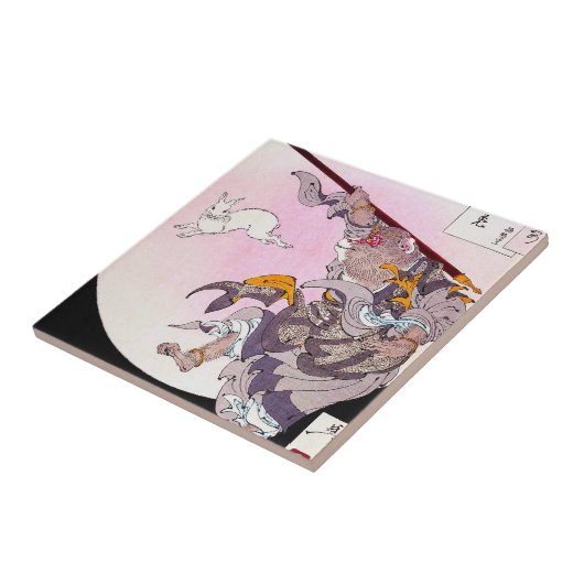 涼しい東洋の日本猿の神の芸術 タイル (側面)