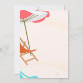 涼しい椅子風船、ワイン引退パーティー 招待状 (裏面)