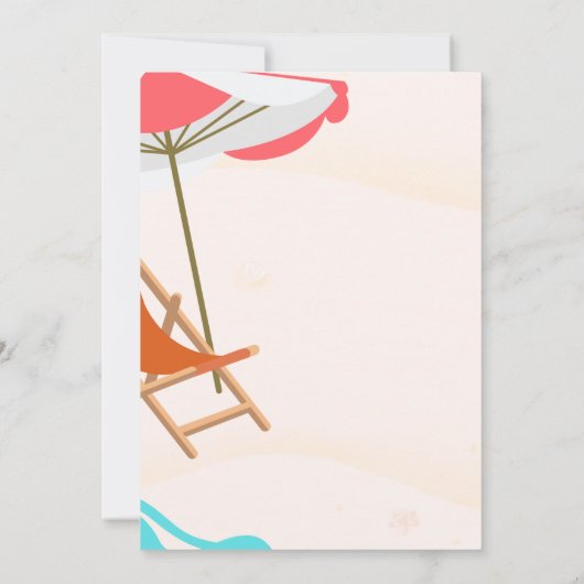 涼しい椅子風船、ワイン引退パーティー 招待状 (裏面)