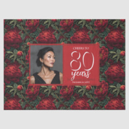 涼しい牡丹の花のアクセント誕生日パーティー 薄葉紙