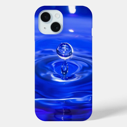 涼しい青い水滴 Case-Mate iPhoneケース (裏面)