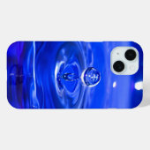涼しい青い水滴 Case-Mate iPhoneケース (裏面 (横))