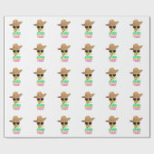 涼しげなエイリアンの夏休みビジュアル ラッピングペーパー (フラット)