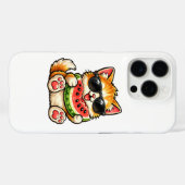 涼しげなスイカ猫 Case-Mate iPhoneケース (裏面 (横))