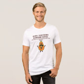 涼しげなパパイヤキャラ トライブレンドTシャツ (正面全面)