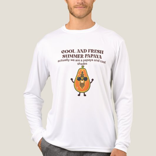 涼しげなパパイヤキャラ トライブレンドTシャツ (正面)