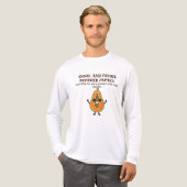 涼しげなパパイヤキャラ トライブレンドTシャツ (正面全体)