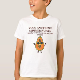 涼しげなパパイヤキャラ Tシャツ