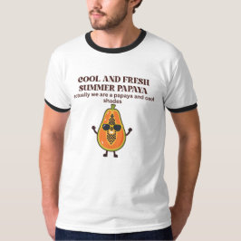 涼しげなパパイヤキャラ Tシャツ