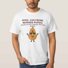 涼しげなパパイヤキャラ Tシャツ