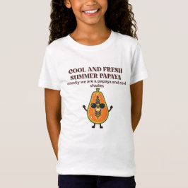 涼しげなパパイヤキャラ Tシャツ