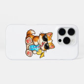 涼しげな夏猫 iPhoneケース (裏面横)