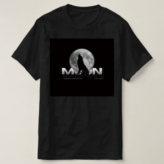 涼しげな野生動物の自然タイポグラフィ パステルブルー Tシャツ (デザイン正面)