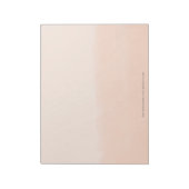 淡いオレンジの水彩抽象画 ノートパッド (回転)