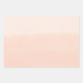 淡いオレンジの水彩抽象画 ラッピングペーパーシート (正面3)