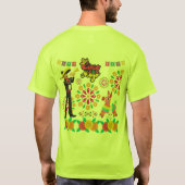 淡いグリーンのマリアッチの魔法の夜 Tシャツ (裏面)