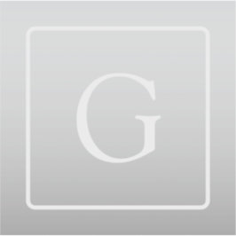 淡いグレーのグラデーション姓モノグラム シール