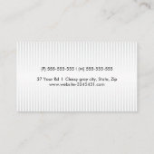 淡いグレーモダンと白のプロフェッショナルプロファイル 名刺 (裏面)
