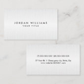 淡いグレーモダンと白のプロフェッショナルプロファイル 名刺 (正面/裏面)