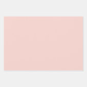 淡いサーモンピンクに繊細な白の花をあしらった、ヴィンテージ調のデザインです。 ラッピングペーパーシート (正面2)