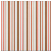 淡いシアン、赤、茶色の線 ファブリック (見本)