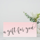 淡いシンプルピンクの手書き筆跡 (スタンド正面)