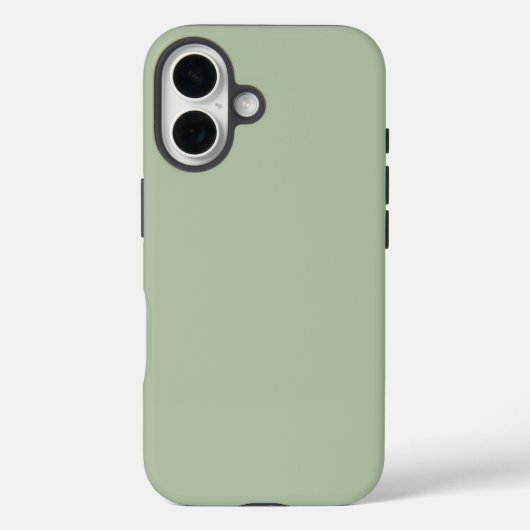 淡いセージ緑の無地の色 Case-Mate iPhoneケース (裏面)