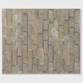 淡いタンブリックの壁パターン ラッピングペーパー (フラット)