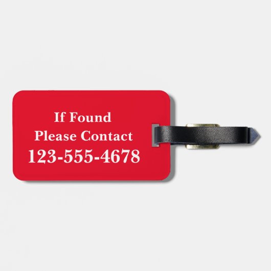 淡いティール(緑がかった色)と白い水玉模様と赤いモノグラム ラゲッジタグ (裏面横)